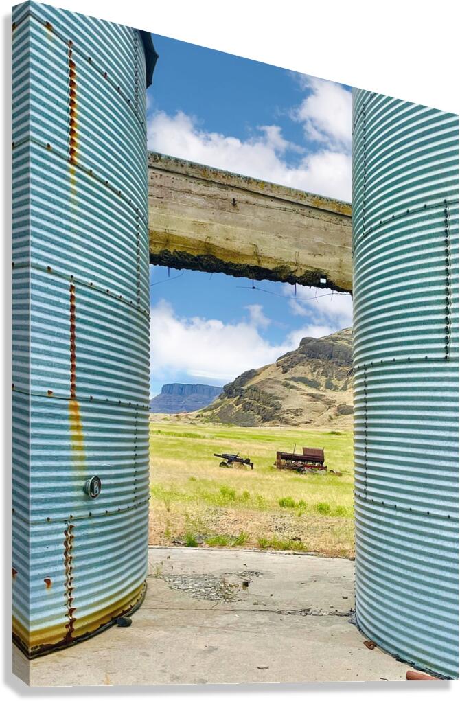 The Silos at Westbar Canvas Print