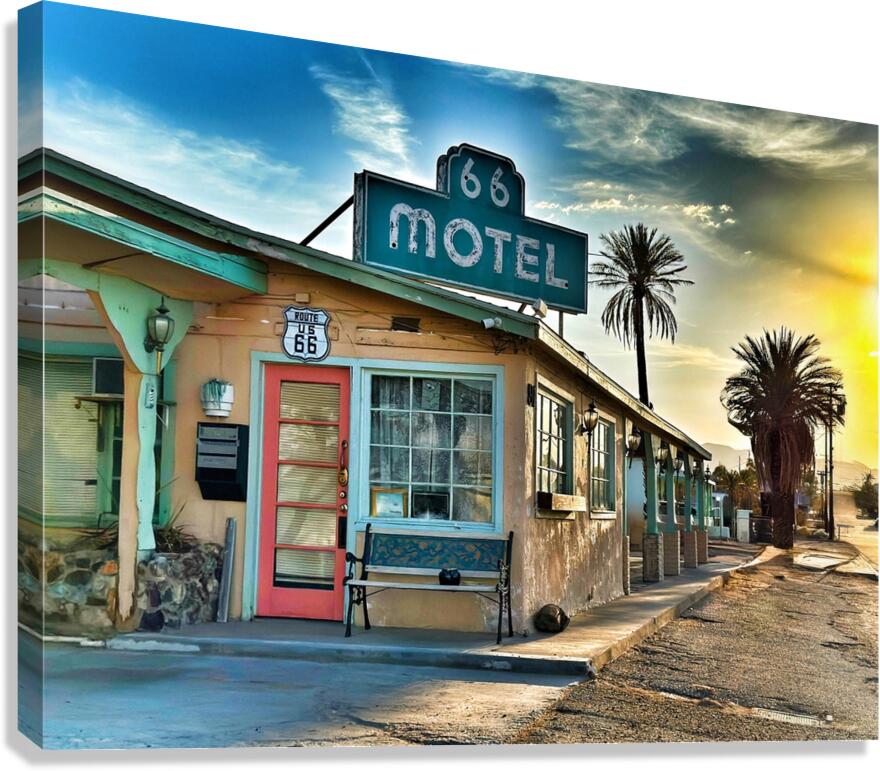 The 66 Motel - Needles California Canvas Print