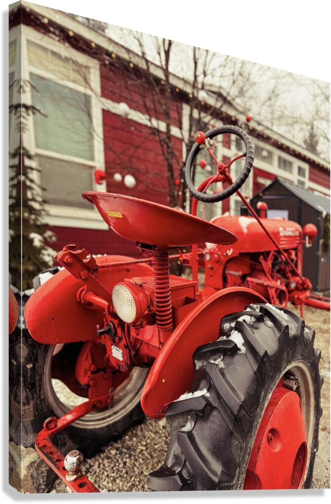 Red Farmall Canvas Print