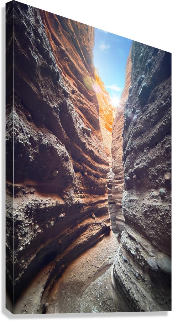 Sunlight in Knife Canyon Canvas Print