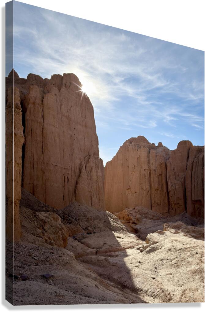 Chasing the light  -entrance to Mud Canyon Canvas Print