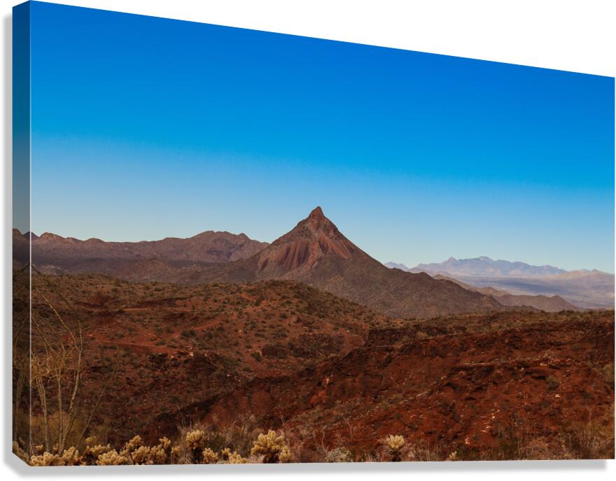 Artillery Peak Alamo Lake AZ Canvas Print