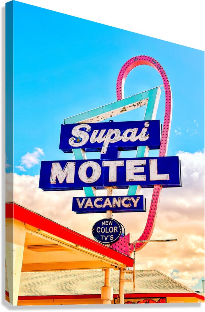 Supai Motel - retro  Canvas Print