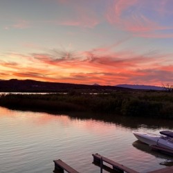 Sunset at the Topock Marina -1