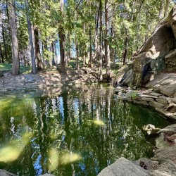 Ohme Gardens reflection pond Wenatchee Wa