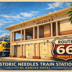 El Garces hotel & train station Needles CA. 