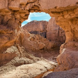The Arch in Mud Canyon vertical