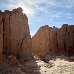 Chasing the light  -entrance to Mud Canyon