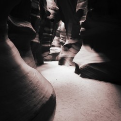 Antelope Canyon sepia tone