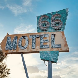 The 66 Motel - Needles California sign