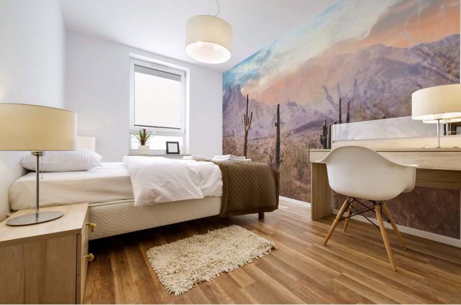 Pastel Desert Mural print