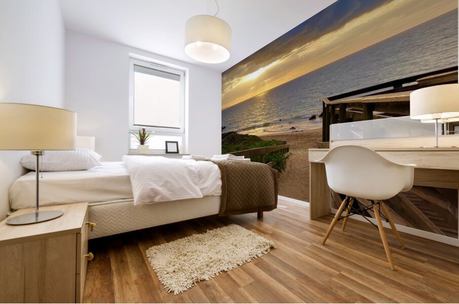 Kihei Sunset 2 horizontal version Mural print