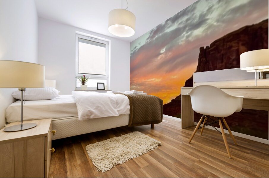 Utah Sunset Mural print