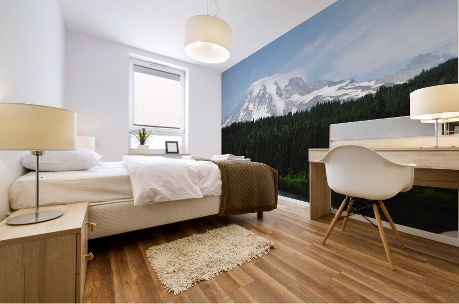 Mt Rainier - horizontal Mural print
