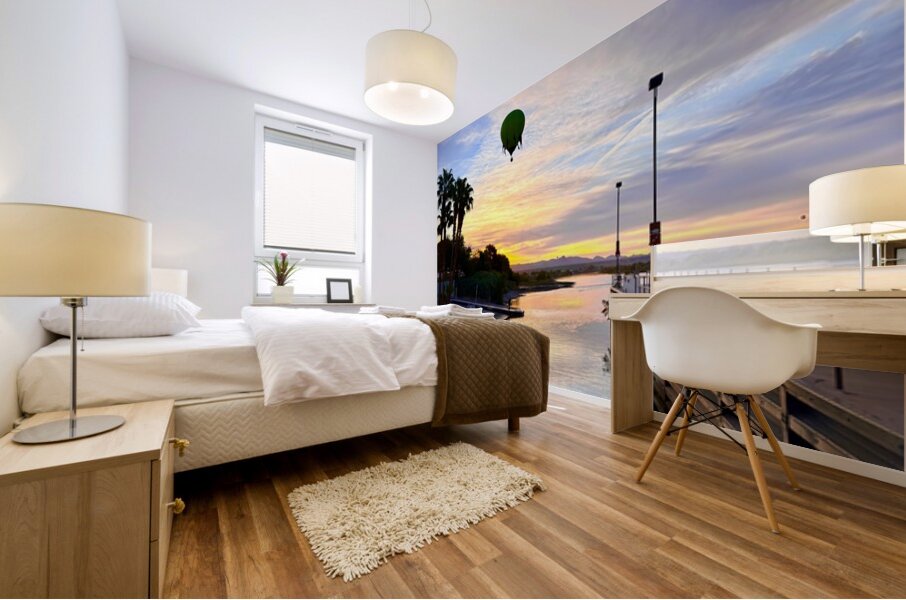 Sunrise over Bullhead City Mural print
