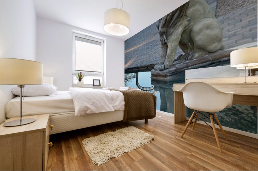 Reflection at the gate -1 Mural print