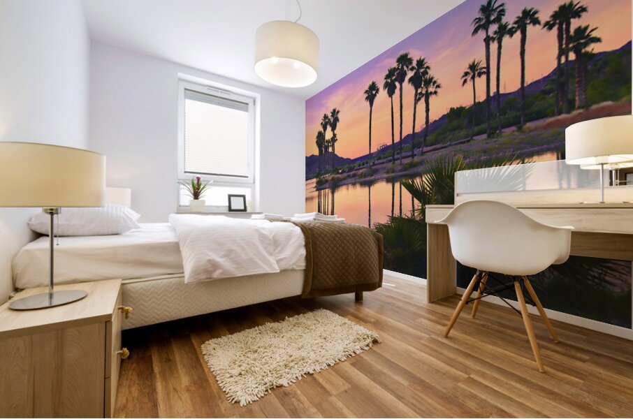 Sunset at Davis Camp -1 Mural print