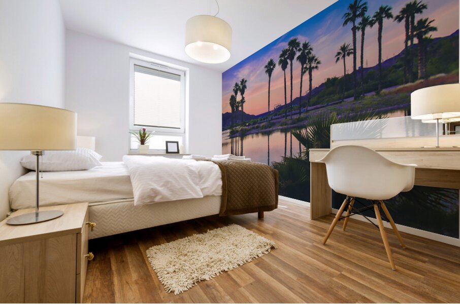 Sunset at Davis Camp -2 Mural print