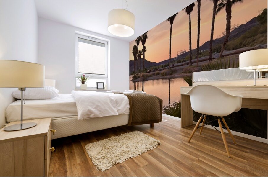 Sunset at Davis Camp -3 vertical Mural print