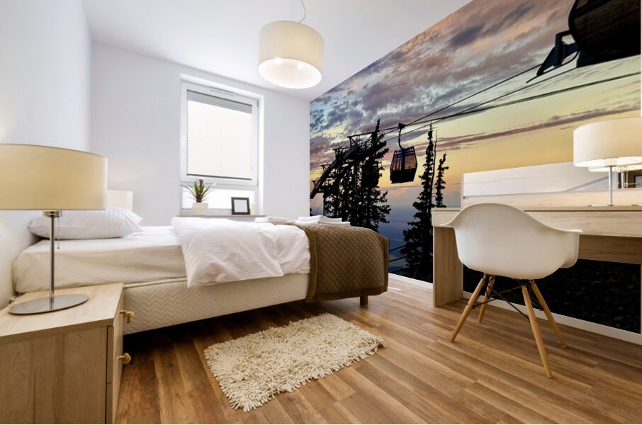 Gondola Ride to Sunset Mural print