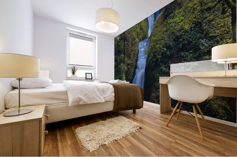 Bridal Veil Falls Oregon Mural print