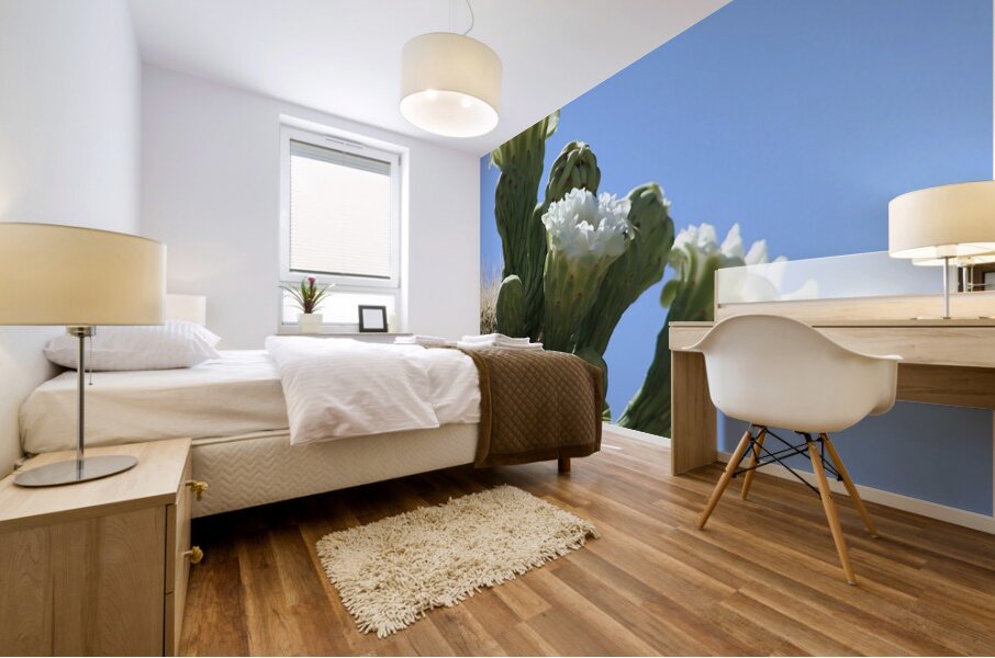 Saguaro Blossom Mural print