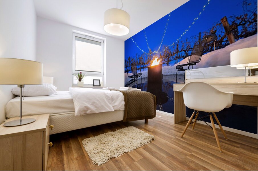 Winter Wine Mural print