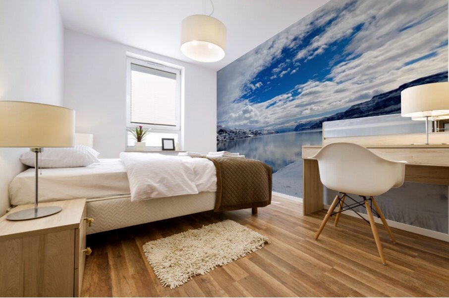 Snowy Cove Mural print
