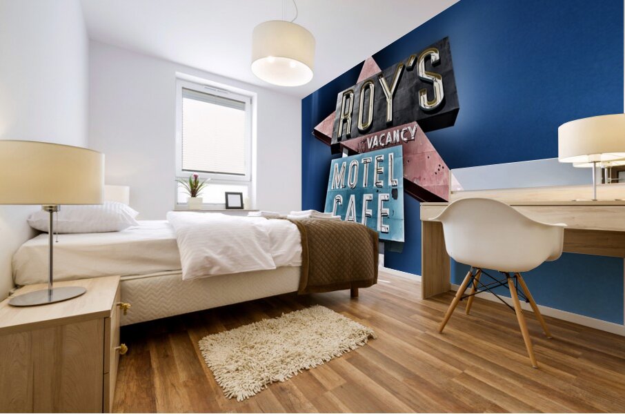 Roys Motel -distressed look Mural print