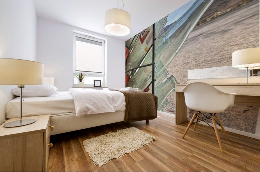 Desert Coke Bottles Mural print