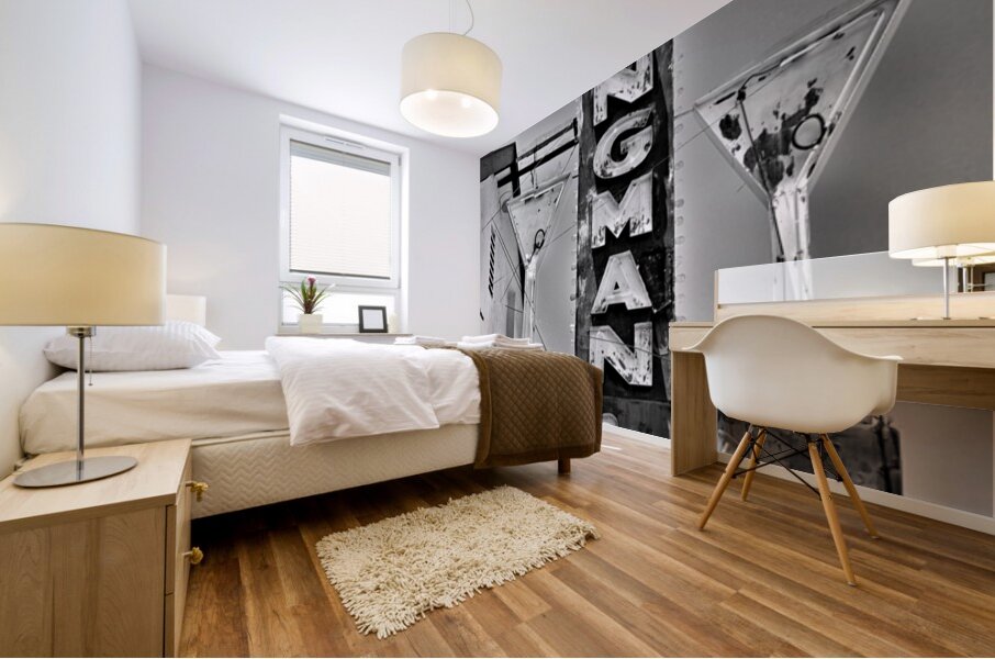 Kingman Club fine art B & W Mural print