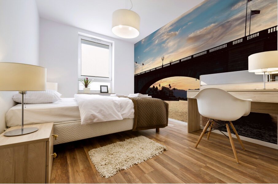 London Bridge Sundown Mural print