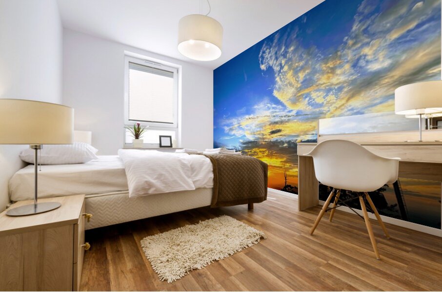 Sunset at Snowbowl -4 Mural print