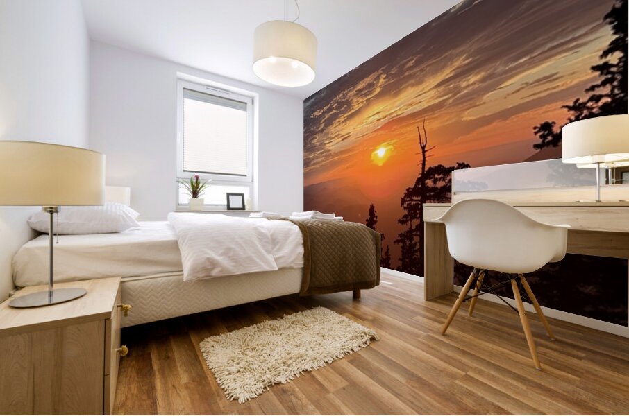 Sunset at Snowbowl -2 Mural print