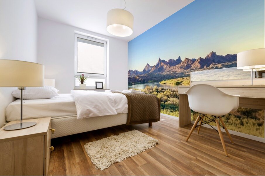 The Bend in the River Mural print