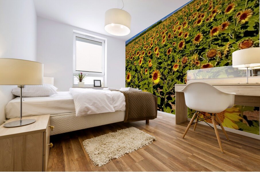 The Sunflower Sea Mural print