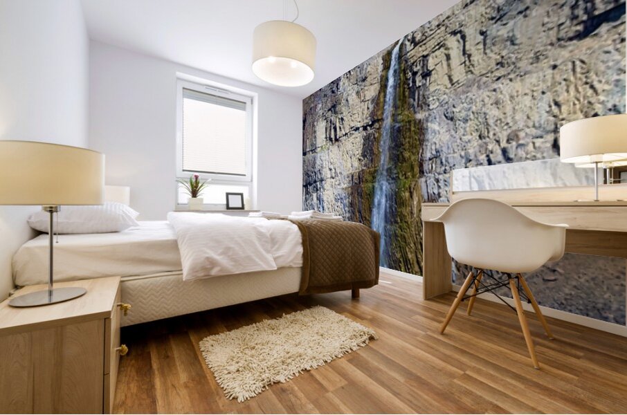 The Waterfall at Frenchman Coulee Mural print