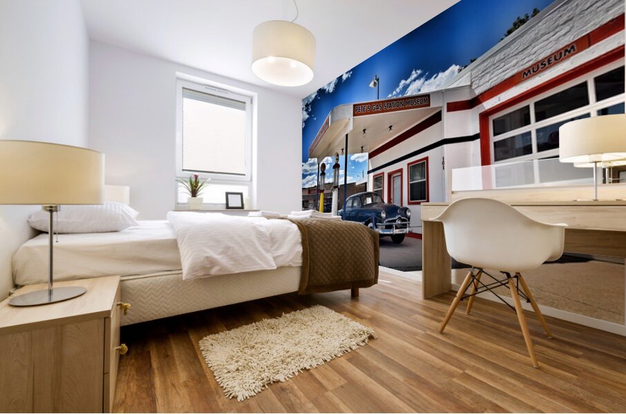 Pete’s Gas Station Museum - Williams Arizona Mural print