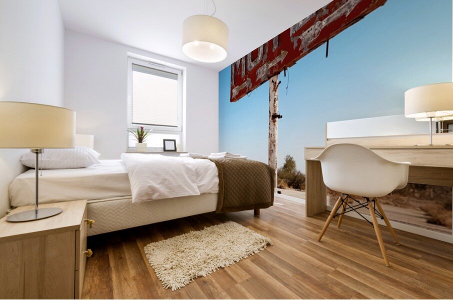 Whiting Bros Motel sign Yucca Arizona Route 66 Mural print