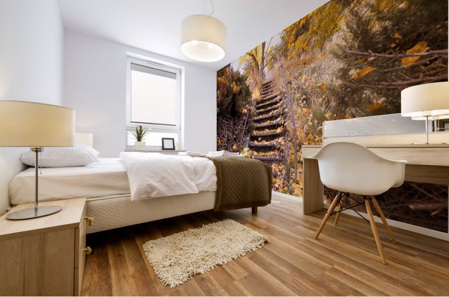 Autumn’s quiet retreat Mural print