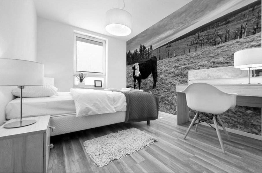 Outstanding in her field Mural print