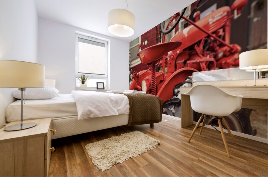 Red Farmall Mural print