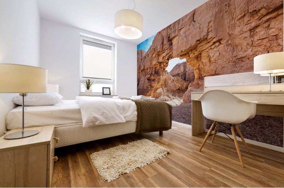 The Arch in Mud Canyon horizontal Mural print