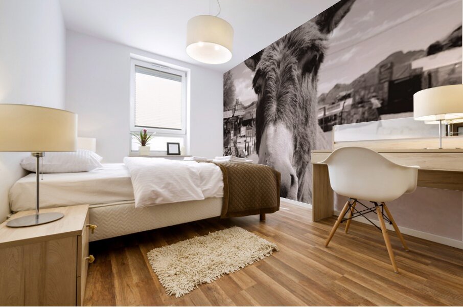 Oatman Donkey - Sepia tone Mural print