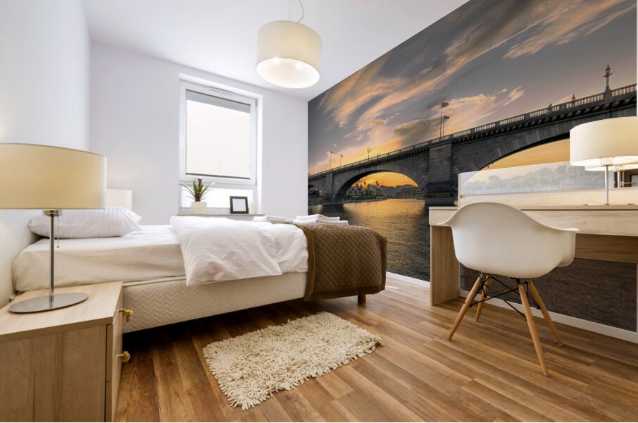 London Bridge - Golden Hour Mural print