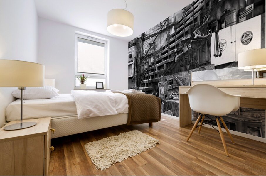 Stairway to yesteryear Mural print