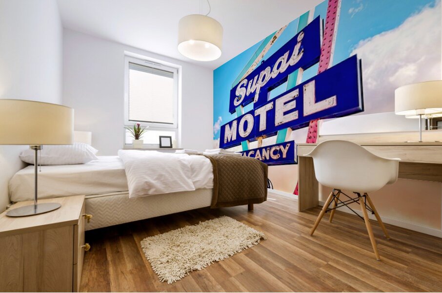 Supai Motel - retro  Mural print