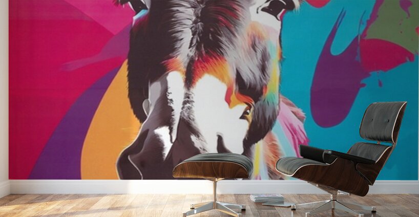 Pop Art Donkey Wall Murals