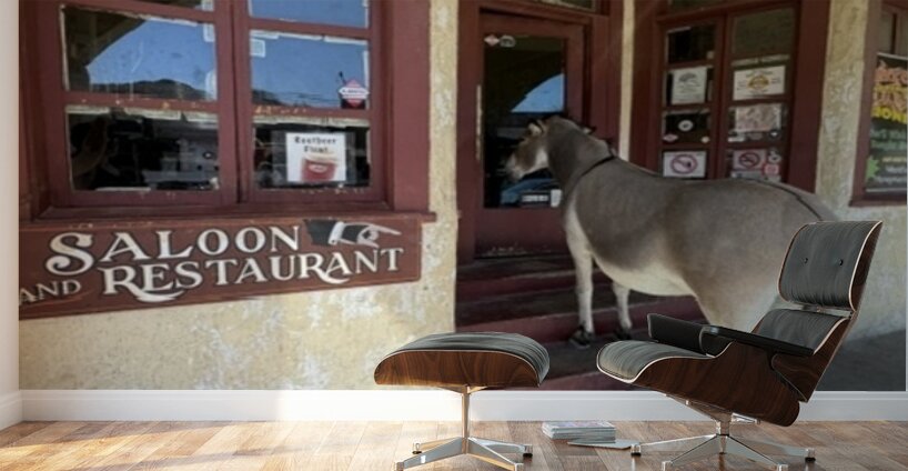 Lunchtime in Oatman Wall Murals
