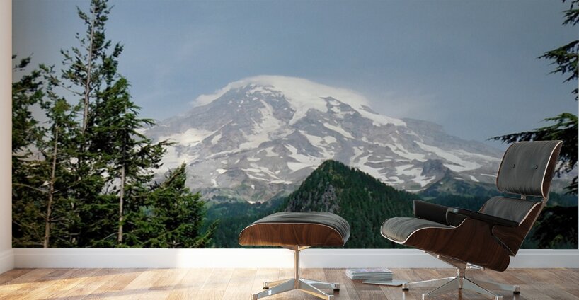 Mt Rainier - square Wall Murals
